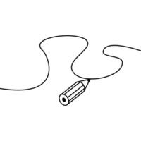 matita scarabocchi design logo illustrazione vettore