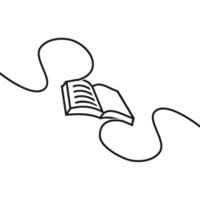 libro design logo modello illustrazione vettore