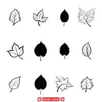 ai generato autunno le foglie vettore collezione