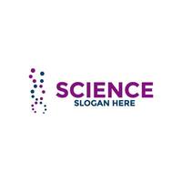 semplice biotech con dna genetico con spirale punto simbolo logo vettore, moderno scienza logo design modello vettore