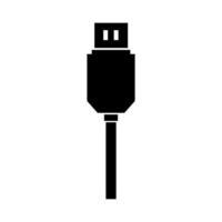USB cavo illustrato su bianca sfondo vettore