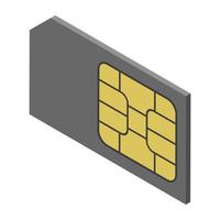 concetti di sim card vettore