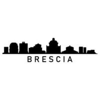 brescia orizzonte su bianca sfondo vettore