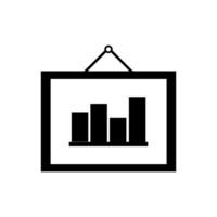 statistiche illustrate su sfondo bianco vettore