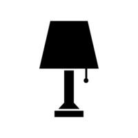 lampada da comodino illustrata su sfondo bianco vettore