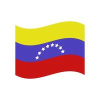 Venezuela bandiera illustrato su bianca sfondo vettore