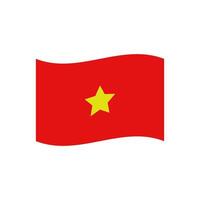 Vietnam bandiera illustrato su bianca sfondo vettore