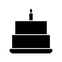 torta illustrata su sfondo bianco vettore