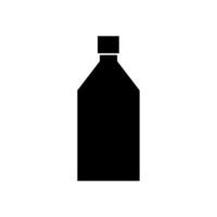 bottiglia di latte illustrata su sfondo bianco vettore