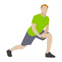 allungare l'esercizio muscolare vettore