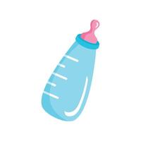 vettore bambino latte bottiglia per neonato piatto vettore illustrazione isolato su bianca sfondo