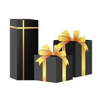 vettore imballare di decorativo Natale regalo scatole avvolgere nel colorato carta