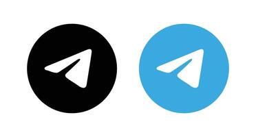 telegramma logo. telegramma sociale media icona. vettore