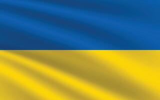 Ucraina bandiera vettore illustrazione. Ucraina nazionale bandiera. agitando Ucraina bandiera.