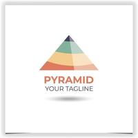 vettore piramide logo design modello