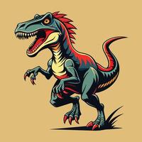 tirannosauro rex. vettore illustrazione di un' dinosauro.