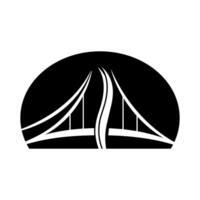 costruzione di strade e ponti logo vettore