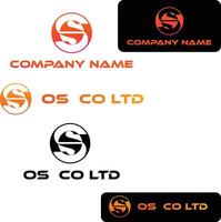 os co azienda logo design Scarica . vettore