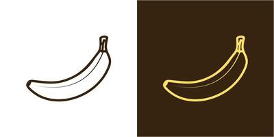 linea arte Banana vettore design