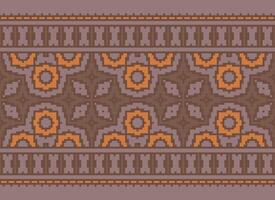 un' bellissimo tessile digitale design impostato di damasco Mughal paisley ornamentale ikat etnico attraversare punto modello arredamento confine retrò lusso stile sfondo regalo carta telaio per donne stoffa davanti indietro dupatta vettore