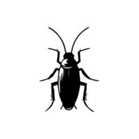 scarafaggio insetto vettore icona. scarafaggio silhouette insetto nero icona illustrazione peste