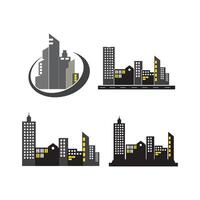 logo dello skyline della città vettore