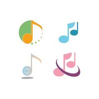 vettore di logo musicale