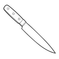 minimalista vettore schema di un' coltello icona per versatile uso.