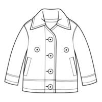 elegante giacca schema icona nel vettore formato per moda disegni.