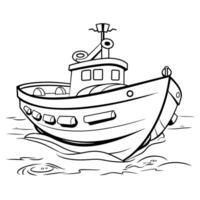 snella vettore schema di un' barca icona per versatile uso.