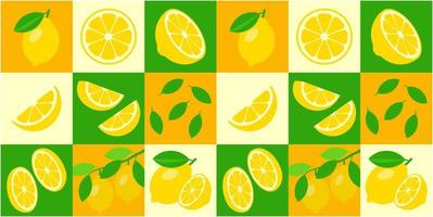 limone astratto modello vettoriale geometrico senza soluzione di continuità per il design del packaging