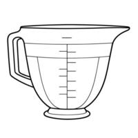 pratico misurazione tazza schema icona nel vettore formato per cucina disegni.