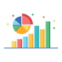 statistiche isolato piatto vettore illustrazione