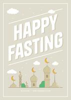Ramadhan o Ramadan aviatore collezione con islamico design saluti e carta vettore