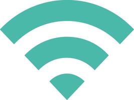 un' Wi-Fi simbolo con un' verde sfondo vettore