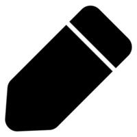 icona del glifo con matita vettore