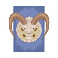 illustrazione di Capricorno zodiaco vettore
