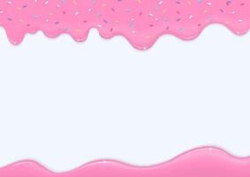 rosa liquido con spruzzatori su bianca sfondo vettore