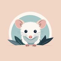 opossum cartone animato illustrazione clip arte vettore design