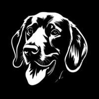 labrador cane da riporto - minimalista e piatto logo - vettore illustrazione