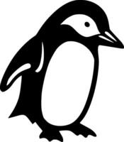 pinguino, minimalista e semplice silhouette - vettore illustrazione