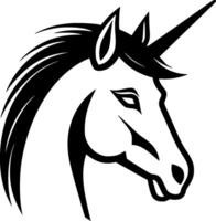 unicorno - minimalista e piatto logo - vettore illustrazione