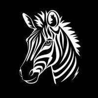 zebra, minimalista e semplice silhouette - vettore illustrazione