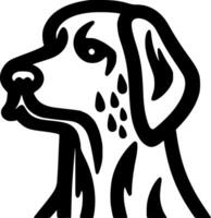 dalmata - minimalista e piatto logo - vettore illustrazione