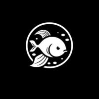 pesce rosso - minimalista e piatto logo - vettore illustrazione