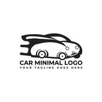 auto minimalista logo illustrazione design vettore