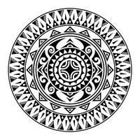 il giro tatuaggio ornamento con svastica maori stile. africano, aztechi o Maya etnico stile. vettore