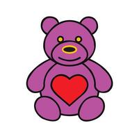 orsacchiotto orso.orsacchiotto orso giocattolo icona cartone animato isolato vettore illustrazione grafico design.orsacchiotto orso un' vettore illustrazione di un' carino cartone animato orsacchiotto orso agitando mano.