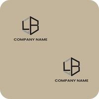 bl lettera logo design.alfabeto lettere bl o libbre moderno logo monogramma. vettore