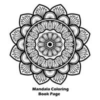 astratto mandala colorazione libro vettore design